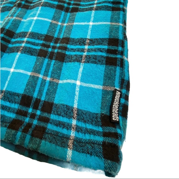 Knuckleheads Blue Plaid Button Down Jacket 7Y - Picture 5 of 8